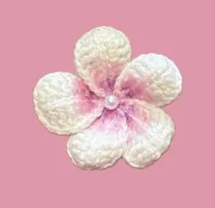 ハイビスカス　プルメリア　ヘアピン　ハンドメイド　毛糸　かぎ針