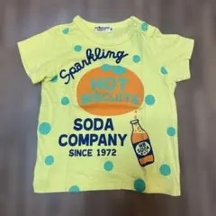 ミキハウス HOT BISCUITS 黄色 Tシャツ 半袖