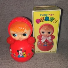 昭和レトロ ディズニーベビー おきあがりこぼし 楠原工業 D-571 箱付