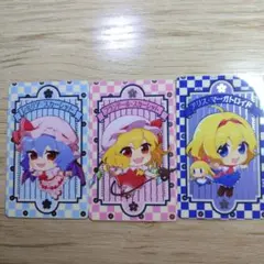 東方Project　トレーディングコレクトホロクリアカード　３枚セット