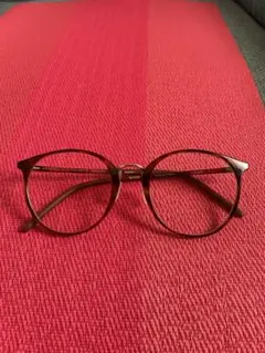 JINSボストンラウンド伊達メガネUVカットマーブル柄サングラスおしゃれ