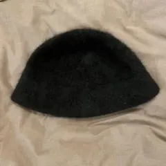 フェイクファー バケットハット ブラックのサムネイル