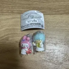 サンリオ キャラクターズ なかよしペアスイング マイメロディ キキ ガチャ