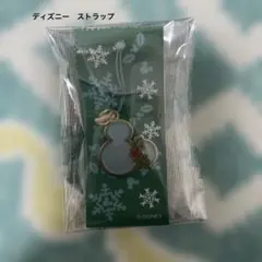 新品【ディズニーストラップ】ミッキー　クリスマス　ディズニー土産