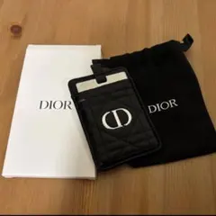 新品 DIOR ディオール キルティング ミラー スマホカードケース ノベルティ