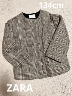 ZARA チェック ショートコート 134cm