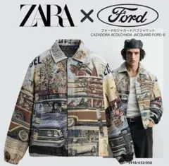【ZARA】●#フォードジャカードパフジャケット●S (JP S)のサムネイル