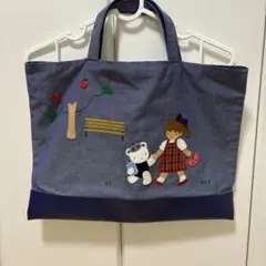 【専用】ファミリア デニムトートバッグ