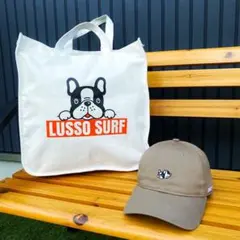 ストリート系☆LUSSO SURF サーフィンドッグ　トートバッグ
