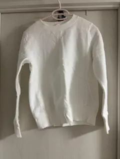 GU クルーネック スウェット ホワイト