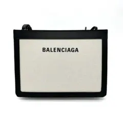 ［新品未使用］BALENCIAGA ホワイト ポシェット キャンバス×レザー‼︎のサムネイル