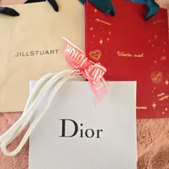 可愛いショッパー　3点セット　Dior　サマンサタバサ　ジルスチュアート