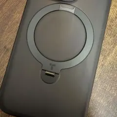 TORRAS ブラック iPhone用ケース ぜんまい式マグネットリング付き