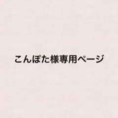 こんぽた様専用ページ