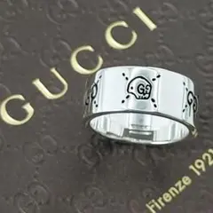 ★GWセール★【GUCCI】ゴースト　スカル　リング　１９号　1555