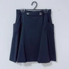 miumiu 膝丈　ビッグポケットスカート　ネイビー　ミュウミュウ miumiu 膝丈 ビッグポケットスカート ネイビー ミュウミュウ - メルカリ