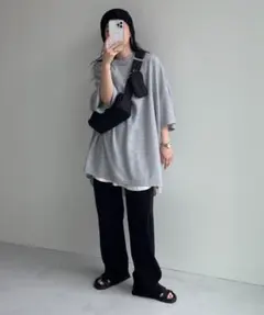 wee9sスーパールーズライトスウェッティー(半袖) グレーのサムネイル