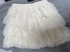 フリルスカート アイボリー