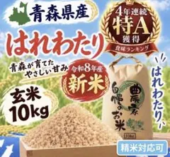 令和7年産(青森県はれわたり) 玄米20kg (10kg×2袋) - メルカリ