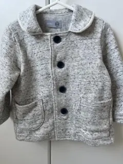 coto ニット風アウター 95cm未満 グレー系