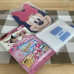 산리오 フラットポーチ SHIPS メッシュポーチ ミニー巾着袋3点セット