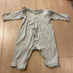 西松屋 ミントグリーン 長袖ロンパース 80cm