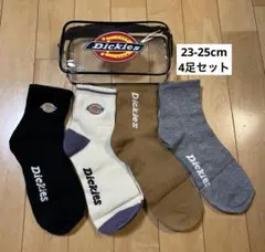 新品タグなし　Dickies 4足セットソックス ケース付き　23-25cm