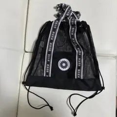 メッシュドローストリングバッグ ブラックのサムネイル