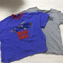 しまむら　Tシャツ 2枚セット 140cm パープル　グレー