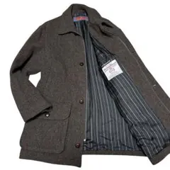 ヘリンボーン ステンカラーコート