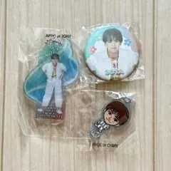 中島颯太　缶バッチ　クリアチャーム　アクリルチャーム