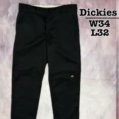 ディッキーズ ダブルニー ワークパンツ 黒 W32 Dickies 古着アメカジ
