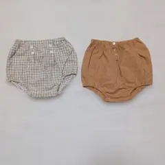 未使用あり☆tete a teteベビー用かぼちゃパンツ 2点セット 70〜80
