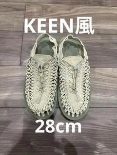 【美品】KEEN UNEEK風　サンダル ホワイトキャップ/コーンストークのサムネイル