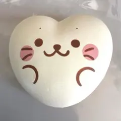 しろたん ハート型 スクイーズ