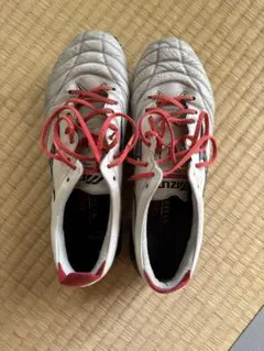 Mizuno サッカーシューズ スパイク ホワイト/レッド