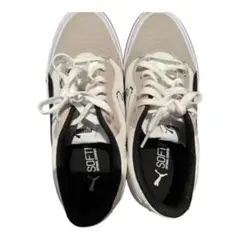 PUMA スニーカー ホワイト ベージュ ブラック