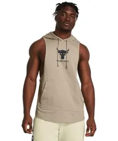 アンダーアーマー UAプロジェクトロック スリーブレス フーディー トレーニング