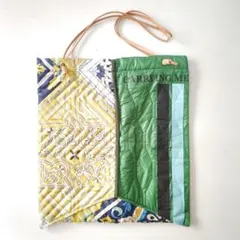 美品✨『manipuri』マニプリ スカーフ キルティング トートバッグ L