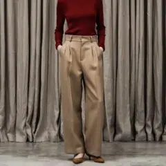 新品未使用✨untitled シャーククロスワイドストレートパンツ