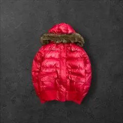 00s old uniqlo ファー ダウンジャケット y2k 平成 グランジ