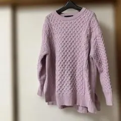 SHIPS ケーブル編み 長袖ニット