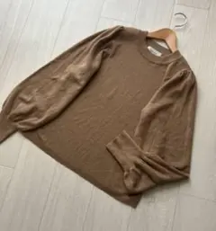 Mila Owen ミラ オーウェン ウールブレンドバルーンスリーブニット