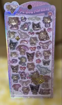 【正規品】　日焼けキティ　サンリオキャラクターズ　うるちゅるポップシール