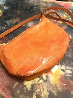 イルビゾンテ　ブラウン　ショルダーバック　激渋　革　アンティーク　アメカジ　古着