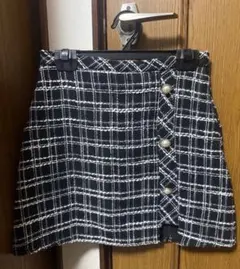 【SALE中】GRL チェック柄 ツイード ミニ スカート [cu322]