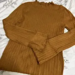 GU リブニット 長袖トップス