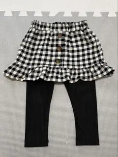 赤ちゃん本舗 ギンガムチェック柄 レギンス付き スカート 90cm