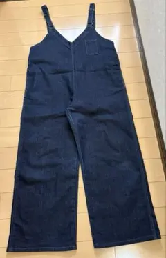 LAKOLE ネイビー デニムサロペット Mサイズのサムネイル