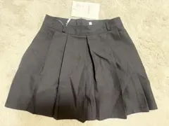 グレー プリーツミニスカート